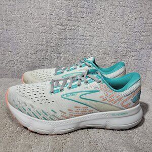 Brooks Glycerin 20 Women's Size 11B Oyster/Latigo Bay/Coral Running Sneaker Shoe